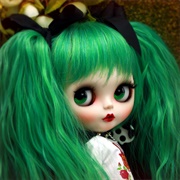 Doll Girl Green Hair