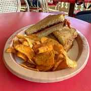 Peanut Butter and Raspberry Sandwich