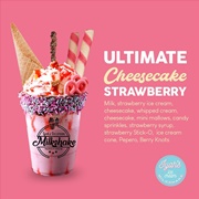 Iyah's Ice Cream Milkshake Ultimate Strawberry Cheesecake Milkshake