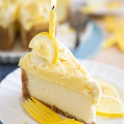 White Chocolate Lemon Curd Cheesecake