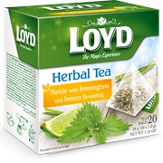 Loyd Lemon-Flavored Nettle With Lemon Grass Herbal Tea