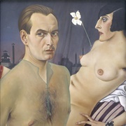 Self Portrait With Model (Christian Schad)