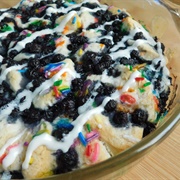 Blueberry Funfetti Biscuit Pie