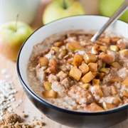 Apple and Soy Milk Oatmeal