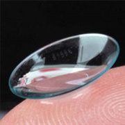 Worn Gas Permeable, "Hard" Contact Lenses