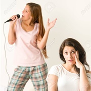 Singing Along to a Song Like You're Trying to Win a Grammy