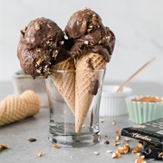 Dark Chocolate Peanut Butter Ice Cream