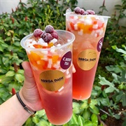 Cranberry Bubble Tea