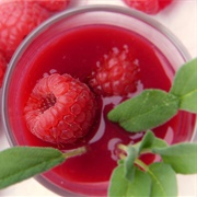 Raspberry Juice With Sage