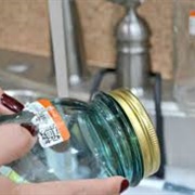 Glass Peanut Butter Jars