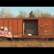 Hitched a Ride on a Freight Train Boxcar