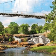 Falls Park on the Reedy, Greenville, South Carolina, USA