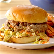 Apple Coleslaw Burger