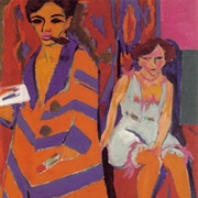 Self Portrait With a Model (Ernst Ludwig Kirchner)