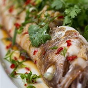 Apple and Steamed Fish