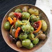 Baked Green Olives