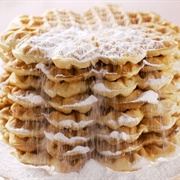 Waffle With Powdered Sugar