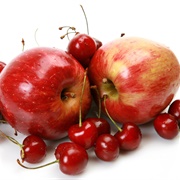 Apple and Cherries