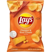 Lays Chedder and Sour Cream