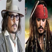 Johnny Depp/Captain Jack Sparrow ("'Pirates of the Caribbean" Series)