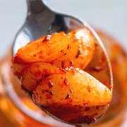 Spicy Pickled Garlic