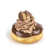 Jack Frost Donuts Reese's Cup Chocolate Cream Raised Donut