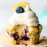 Huckleberry Lemon Cupcake