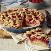 Pear Raspberry Cardamom Spiced Pie