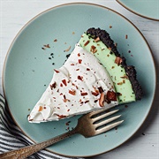 White Chocolate Grasshopper Pie