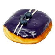 Fuzion Donuts Blueberry Cheesecake Donut