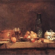 Still Life With Bottle of Olives (Jean-Siméon Chardin)