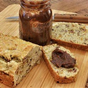 Apple Butter on Nut Bread