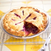 Peach Huckleberry Pie
