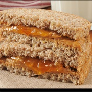 Almond Butter and Jam Sandwich
