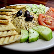 Snack Plate With Hummus