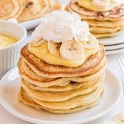 Banana Cream Pie Pancakes