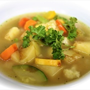 Vegetable Soup With Parsley
