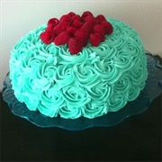 Blue Raspberry Cotton Candy Cake