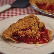 Betty's Pies Raspberry Rhubarb Crunch Pie