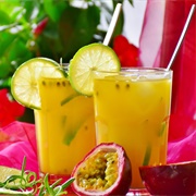 Lemon and Passion Fruit Cocktail