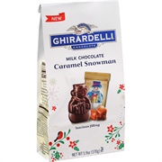 Ghirardelli Milk Chocolate Caramel Snowman