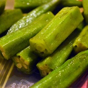 Steamed Okra