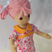 Baby Doll Girl Pink Hair