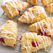 Lemon Raspberry Scone