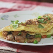 Bok Choy Omelette
