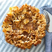 Orange Ruffled Milk Pie