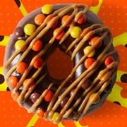 Kripsy Kreme Reese's Outrageous! Chocolate Doughnut