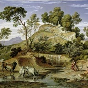 Landscape With Shepherds and Cows (Joseph Anton Koch)
