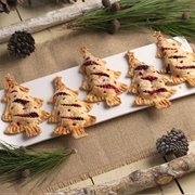 Christmas Tree Berry Hand Pies