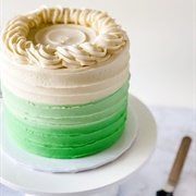 Green Ombre Cake